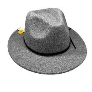 Cat Jack Kids Gray Felt Fedora Hat Black Band Unisex Size 12 24 Mo Rancher NWT